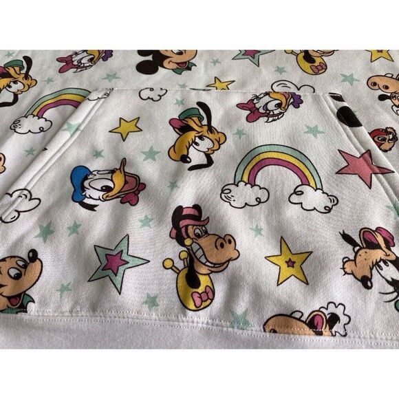 Disney Parks Retro Hoodie Mickey Minnie Mouse Donald Daisy Horace Clarabelle 1X - Picture 5 of 13